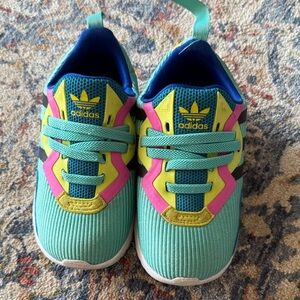 adidas Kids' Turquoise and Pink Sneakers